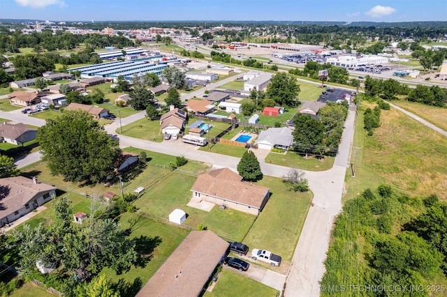 1377 S Wortman Ave, Claremore, OK 74017 - aerial view of property and surrounding area featuring nearby suburban area