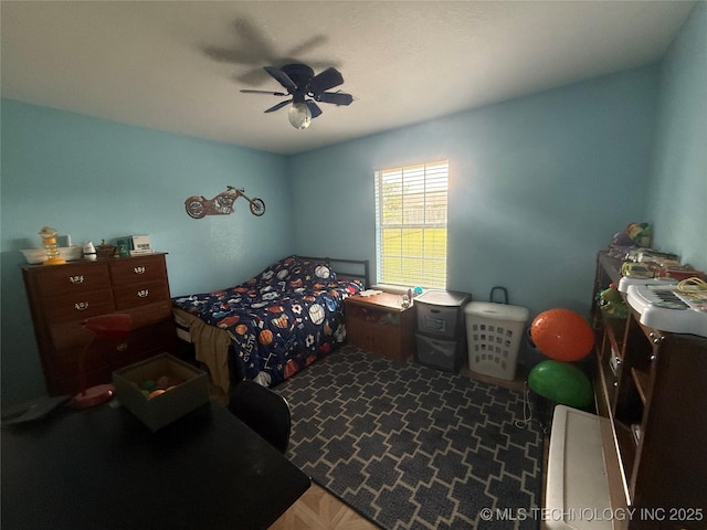 4001 Chaucer, Muskogee, OK 74403 - bedroom with a ceiling fan
