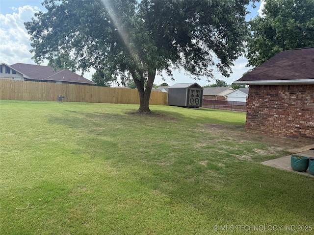4001 Chaucer, Muskogee, OK 74403 - fenced backyard featuring a shed