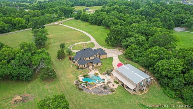 3892 Folsom Rd, Durant, OK 74701 - aerial view of a pool area