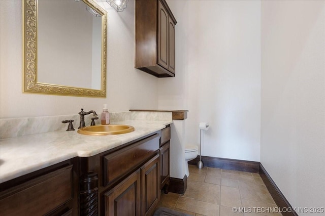 3892 Folsom Rd, Durant, OK 74701 - bathroom with vanity and tile patterned flooring