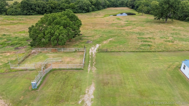 17652 S Hickory St, Sapulpa, OK 74066 - view of rural area with a nearby body of water and agricultural land