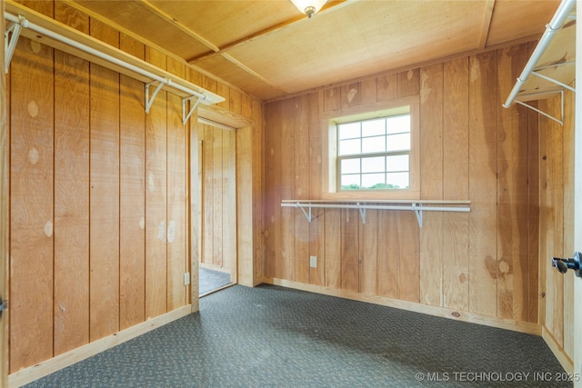 17652 S Hickory St, Sapulpa, OK 74066 - spare room with wooden walls and carpet floors