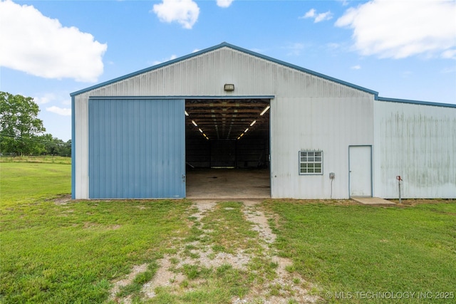 17652 S Hickory St, Sapulpa, OK 74066 - view of pole building featuring a yard