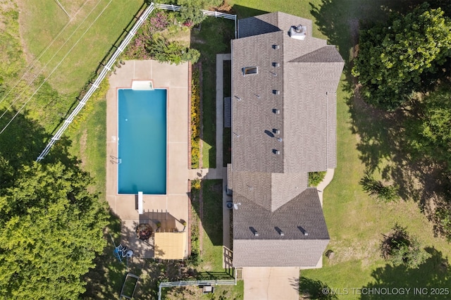 19585 Cottrell Dr, Claremore, OK 74019 - aerial view of property and surrounding area featuring a pool area