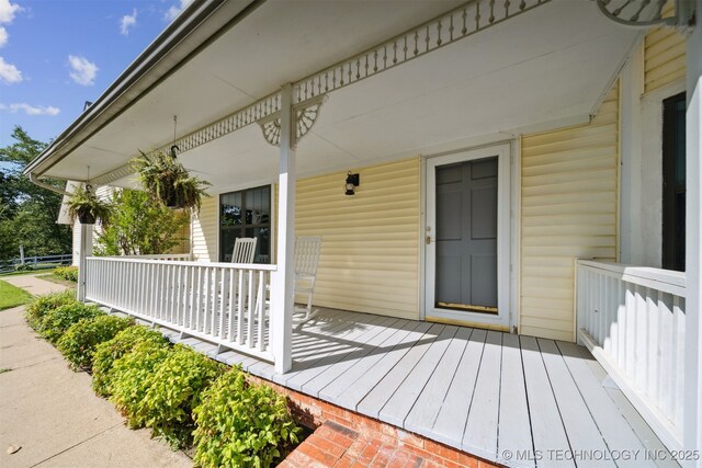19585 Cottrell Dr, Claremore, OK 74019 - property entrance featuring covered porch