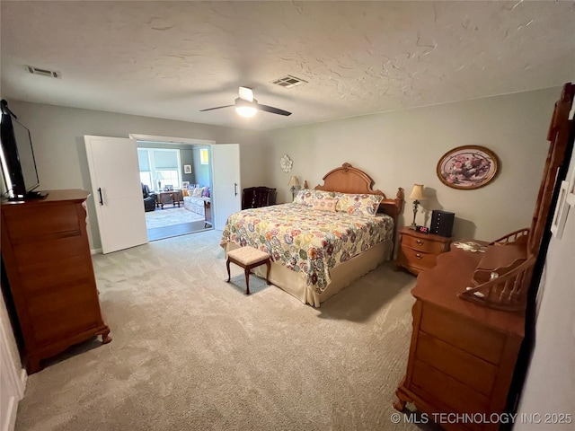 2807 Irving St, Muskogee, OK 74403 - carpeted bedroom featuring ceiling fan