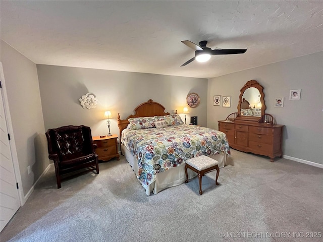 2807 Irving St, Muskogee, OK 74403 - bedroom featuring light colored carpet and ceiling fan