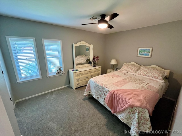 2807 Irving St, Muskogee, OK 74403 - bedroom featuring carpet and ceiling fan
