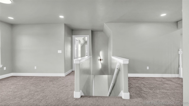 684 Chateau Bnd, Ardmore, OK 73401 - carpeted empty room featuring baseboards and recessed lighting