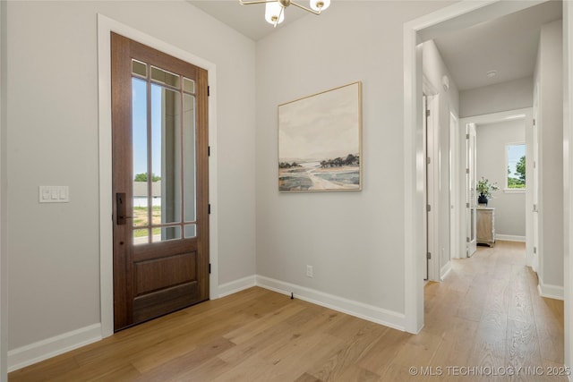 7221 E Norman St, Broken Arrow, OK 74014 - entrance foyer with light wood-type flooring and baseboards