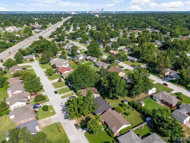 4331 E 28th St, Tulsa, OK 74114 - aerial view of property's location featuring nearby suburban area