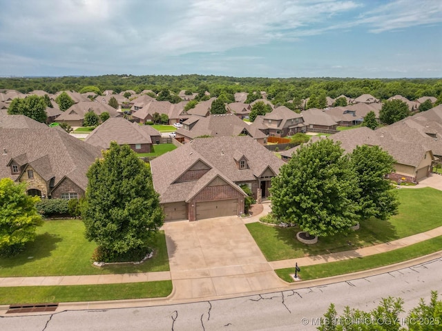 9314 N 96th E Ave, Owasso, OK 74055 - aerial perspective of suburban area