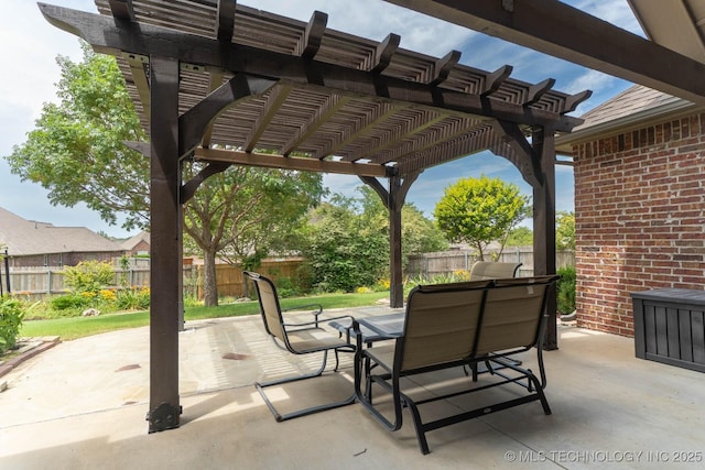 9314 N 96th E Ave, Owasso, OK 74055 - fenced backyard with a pergola and a patio area