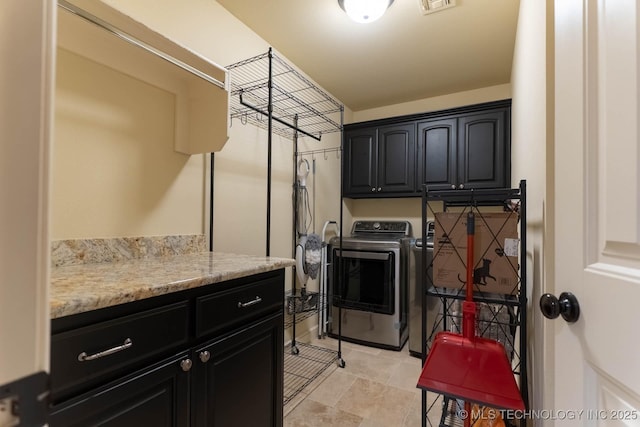 9314 N 96th E Ave, Owasso, OK 74055 - washroom featuring cabinet space and washer and dryer