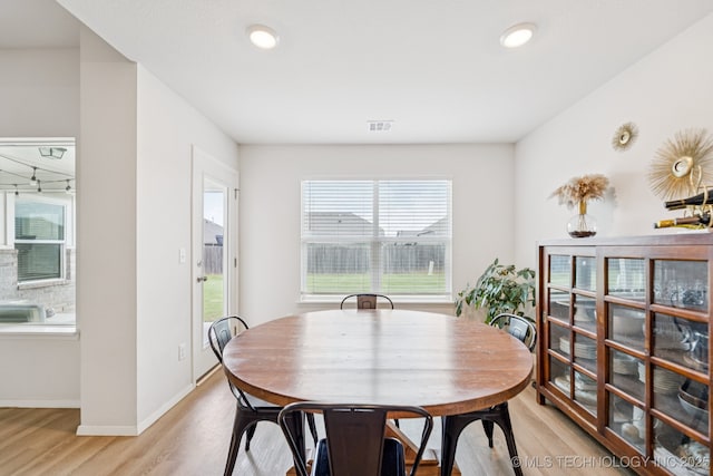 9423 E 132nd Pl S, Bixby, OK 74008 - dining room featuring light wood finished floors and recessed lighting