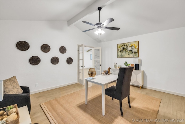 4235 E 104th St, Tulsa, OK 74137 - office space with light wood finished floors, french doors, and ceiling fan