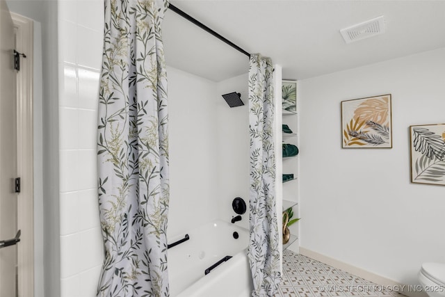 4235 E 104th St, Tulsa, OK 74137 - full bath with shower / bathtub combination with curtain and toilet