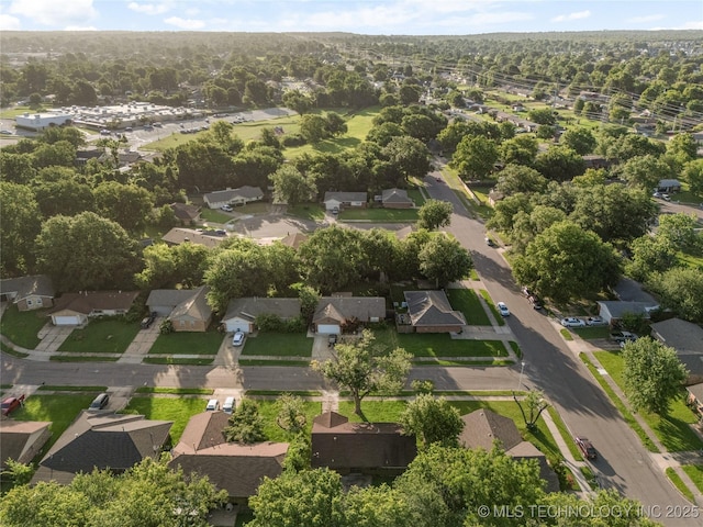 3344 S 120th E Ave, Tulsa, OK 74146 - aerial view of property and surrounding area with nearby suburban area