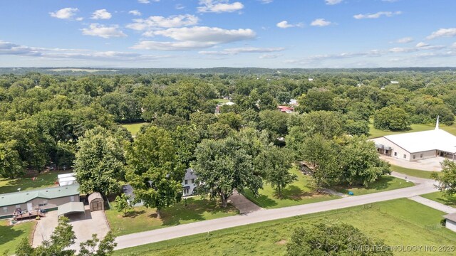 412 W Roger St, Oilton, OK 74052 - bird's eye view of a forest