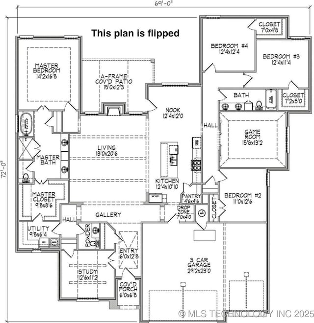 2889 Forest View Dr, Claremore, OK 74017 - view of floor plan / room layout