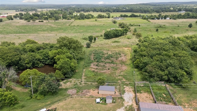 32528 W 261st St S, Bristow, OK 74010 - overview of rural landscape