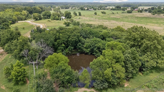 32528 W 261st St S, Bristow, OK 74010 - view of property location featuring a large body of water and rural landscape