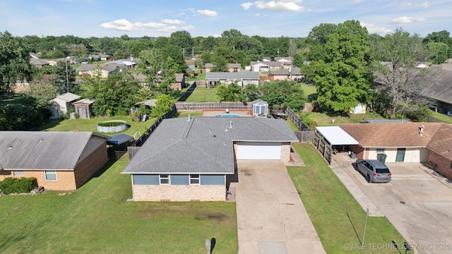 208 N Davis Ave W, Claremore, OK 74017 - aerial perspective of suburban area