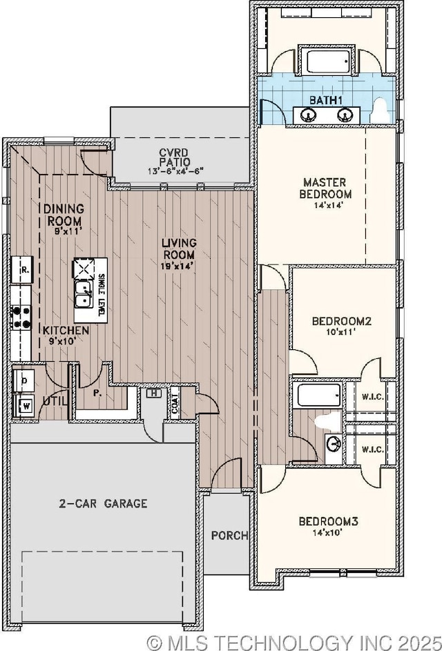 210 S 26th St, Collinsville, OK 74021 - view of floor plan / room layout