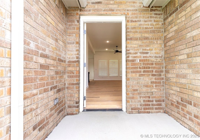 214 S 26th St, Collinsville, OK 74021 - view of exterior entry featuring brick siding