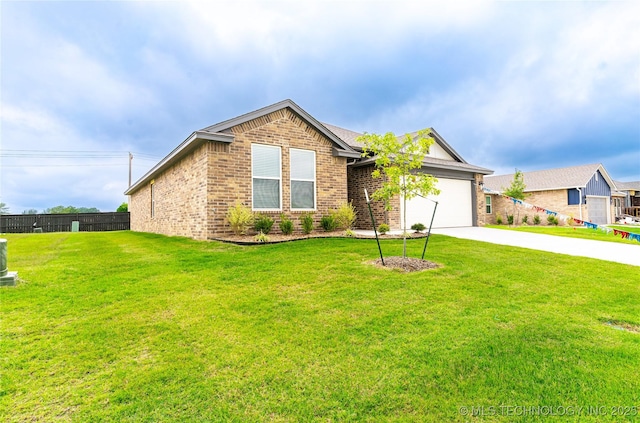 302 S 26th St, Collinsville, OK 74021 - view of front facade with brick siding, driveway, and an attached garage