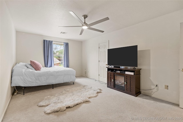 9810 E 96th Pl, Tulsa, OK 74133 - bedroom featuring carpet flooring and a ceiling fan