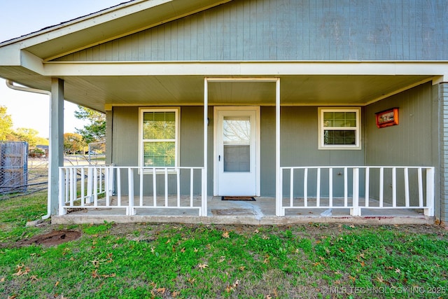 2520 Arlington Blvd, Ada, OK 74820 - view of exterior entry featuring covered porch