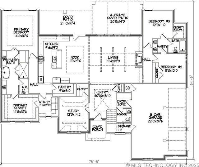10867 N 84th E Ct, Owasso, OK 74055 - view of home floor plan