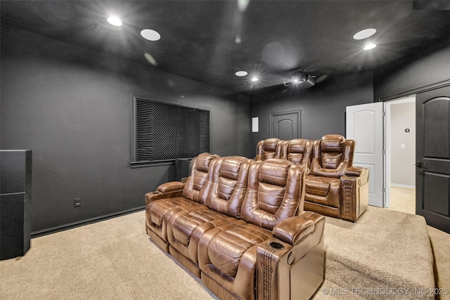 6108 E 95th St, Sperry, OK 74073 - cinema room with carpet flooring and recessed lighting