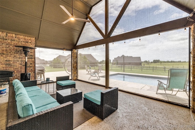 6108 E 95th St, Sperry, OK 74073 - view of patio / terrace with outdoor lounge area