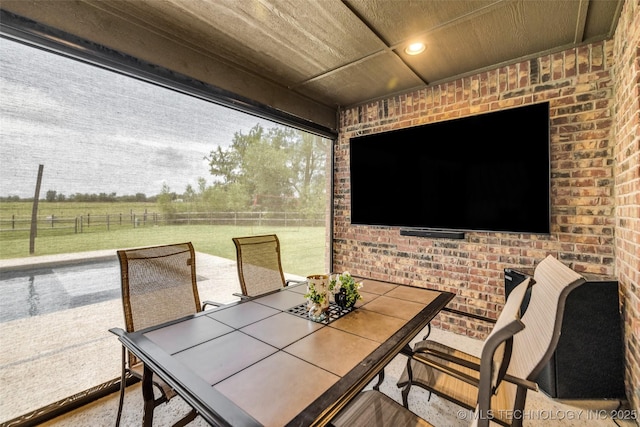 6108 E 95th St, Sperry, OK 74073 - view of patio featuring outdoor dining space