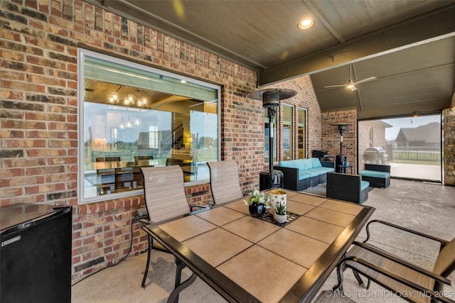6108 E 95th St, Sperry, OK 74073 - view of patio / terrace with outdoor dining area