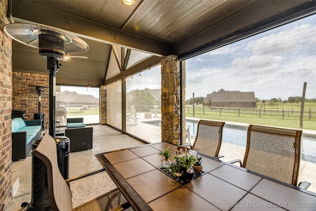 6108 E 95th St, Sperry, OK 74073 - view of sunroom / solarium