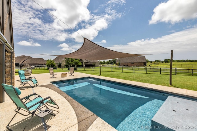 6108 E 95th St, Sperry, OK 74073 - view of pool featuring a patio and a fenced backyard
