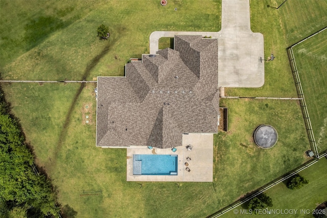 6108 E 95th St, Sperry, OK 74073 - drone / aerial view of a pool