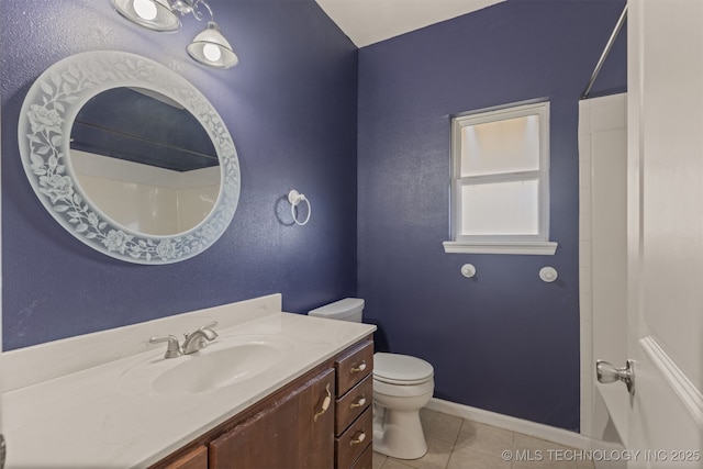 108 W 135th St, Skiatook, OK 74070 - full bath featuring vanity, tile patterned flooring, and a shower