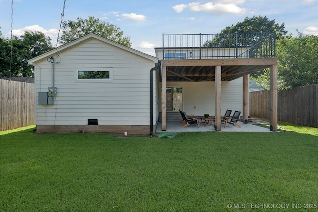 3919 S Detroit Ave, Tulsa, OK 74105 - back of house featuring a patio, a wooden deck, and a fenced backyard