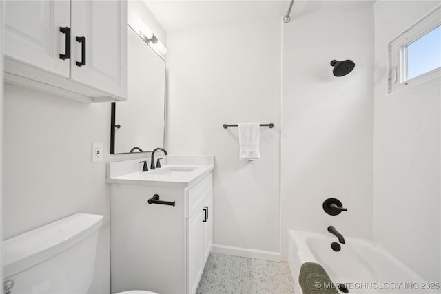 3919 S Detroit Ave, Tulsa, OK 74105 - full bathroom featuring vanity and shower / bath combination