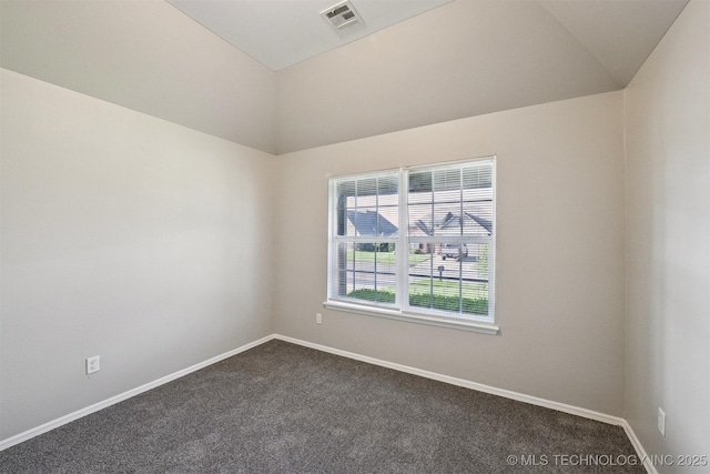 17409 E 44th St S, Tulsa, OK 74134 - empty room with dark colored carpet and lofted ceiling