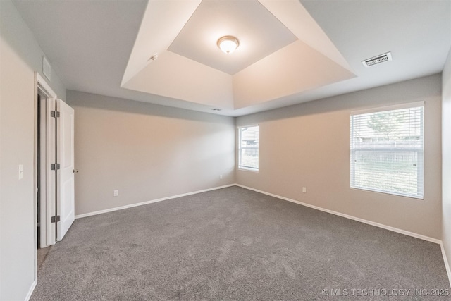 17409 E 44th St S, Tulsa, OK 74134 - spare room with carpet floors and a tray ceiling