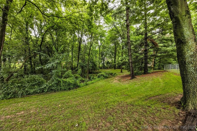9601 Spring Lake Dr, Broken Arrow, OK 74014 - view of yard with a view of trees