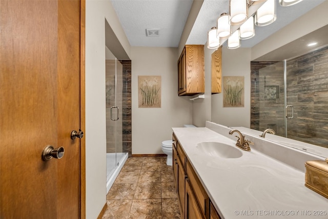 9601 Spring Lake Dr, Broken Arrow, OK 74014 - bathroom featuring vanity and a shower stall