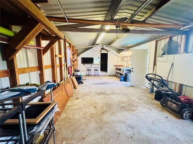 401 High St, Eufaula, OK 74432 - misc room featuring a garage