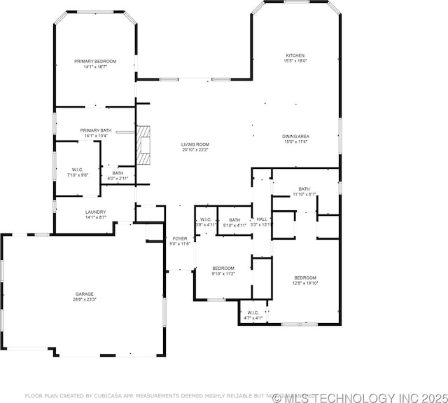 8701 E Hartford St, Broken Arrow, OK 74014 - view of home floor plan